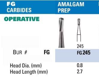 NeoBur FG Amalgam Prep. Carbide Burs - Microcopy