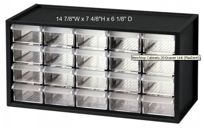 Benchtop Cabinets 20-Drawer Unit - PlasDent