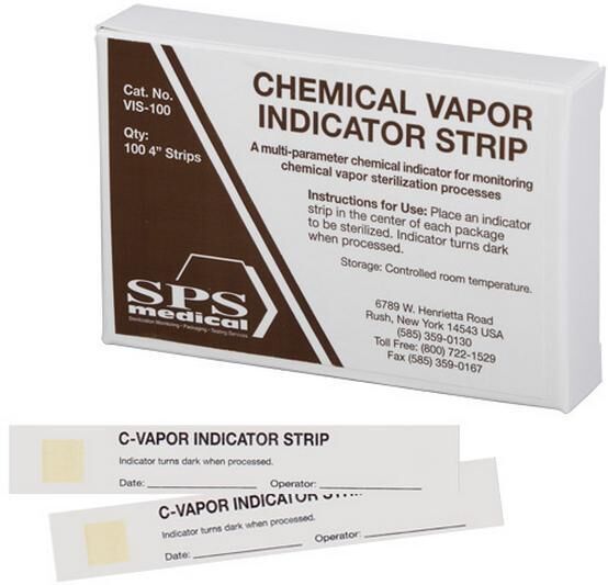 Chemical Vapor Chemical Indicator Strips - SPS Medical