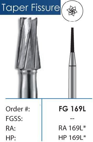 Inverted Cone Long Shank Carbide Burs