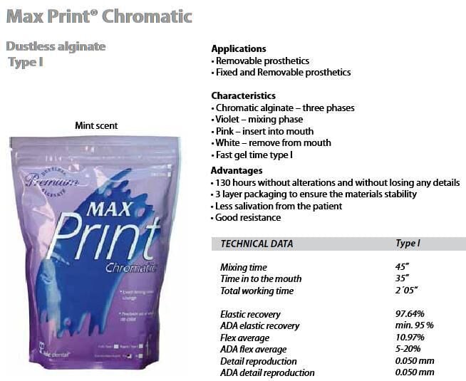 Max Print Chromatic Alginate