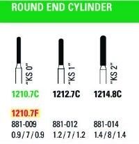 NeoDiamond Round End Cylinder Burs - Microcopy