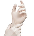 Latex Exam Lightly Powdered Gloves - Diamond