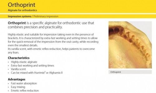Orthoprint Orthodontic Alginate - Zhermack